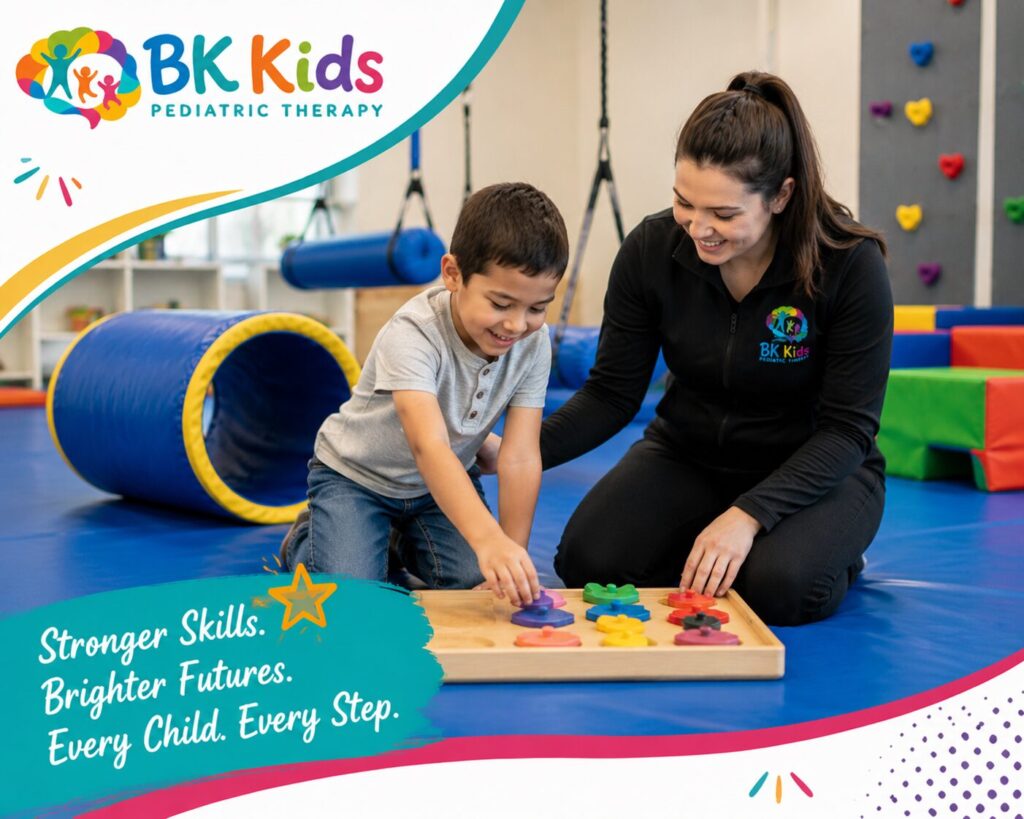 Pediatric Occupational therapy at BK Kids Pediatric Therapy Joliet, Illinois