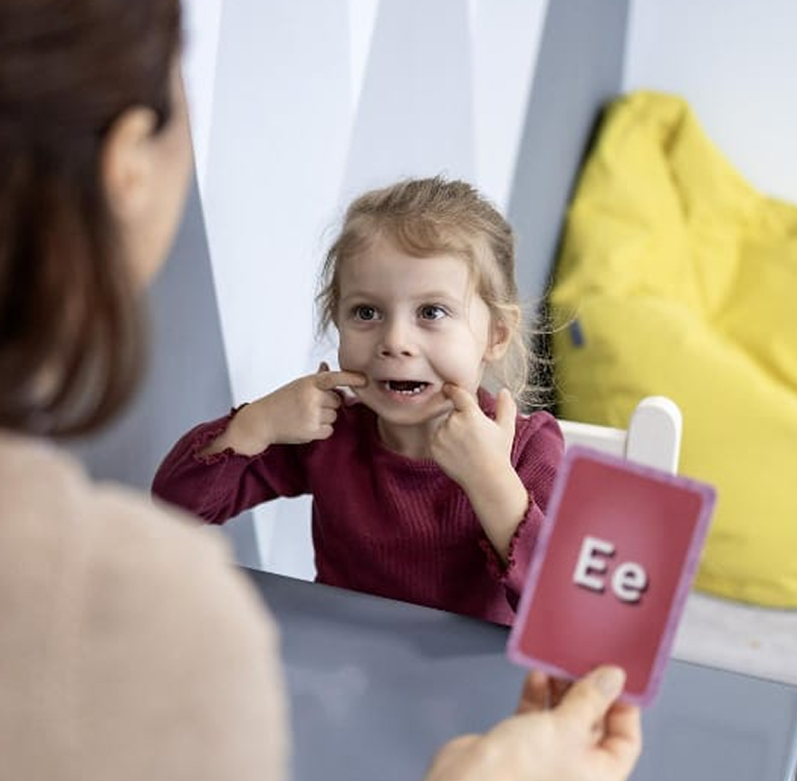 Child getting Pediatric Speech Therapy and Pediatric Occupational Therapy at BK Kids Pediatric Therapy in Joliet, IL