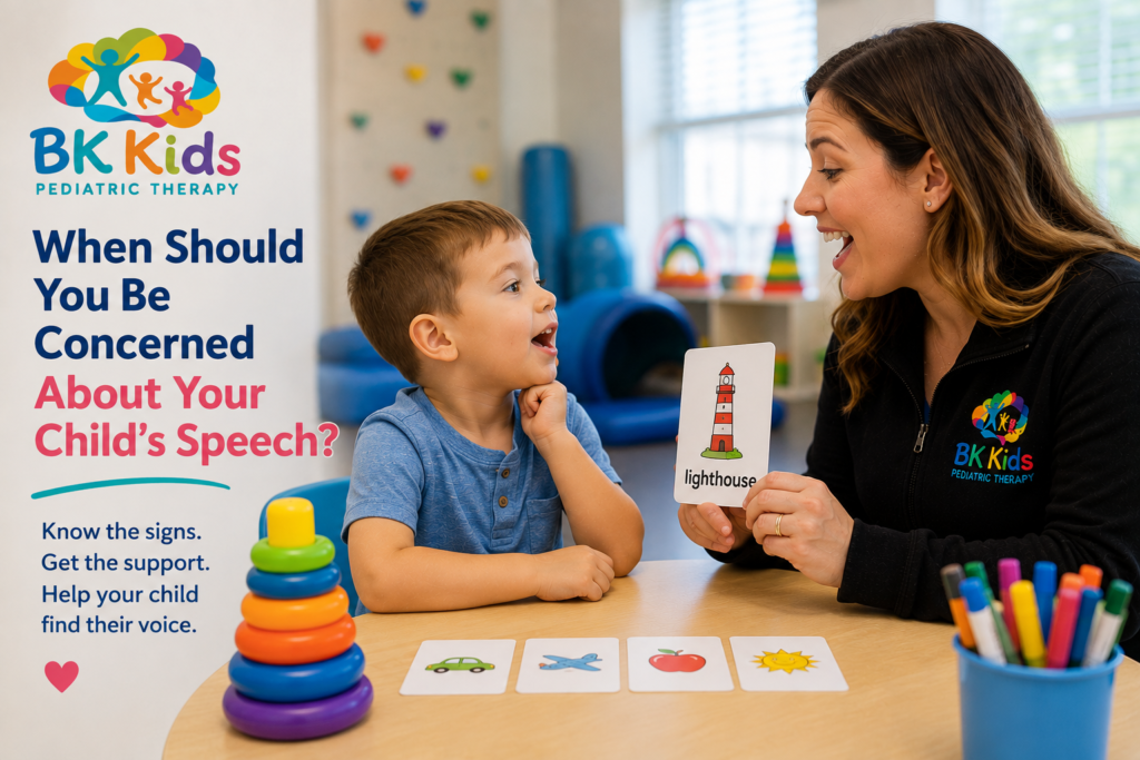 Child in Speech Therapy at BK Kids Joliet, IL